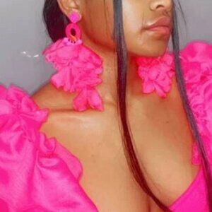 Pink Petal Earrings